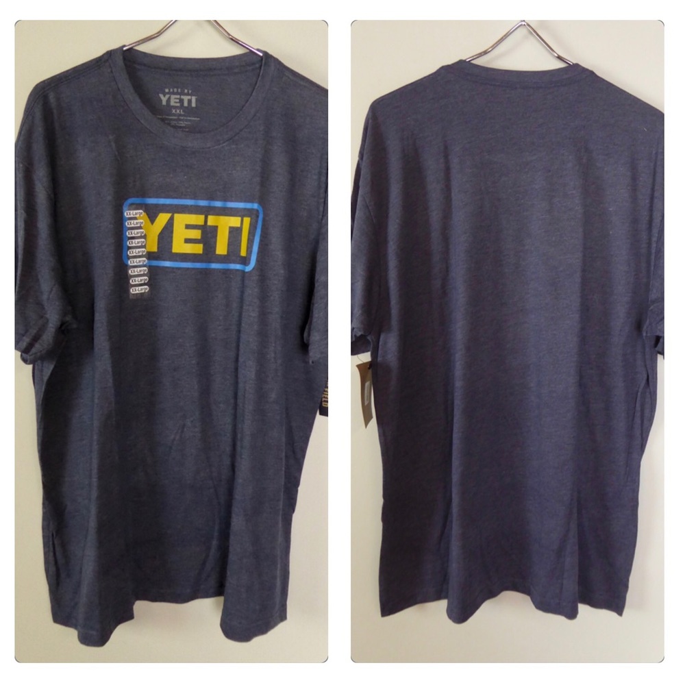 Yeti Coolers SS T-Shirt Cotton Tee NWT Logo Badge